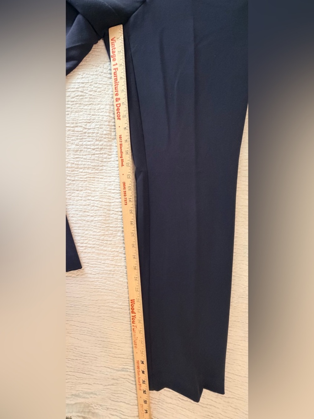 Ann Taylor Navy Curvy Trousers - Picture 6 of 8